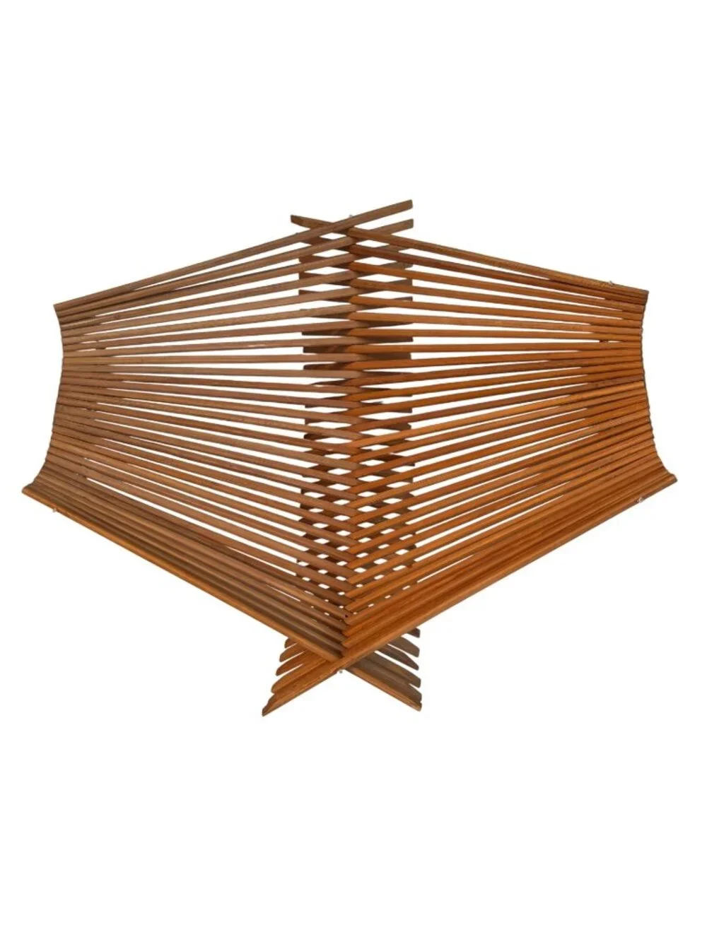 Foldable Bamboo Basket Rack Or Decorative Storage Organizer vintage